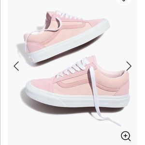 Madewell x Vans Sneakers in Pink Colorblock Suede